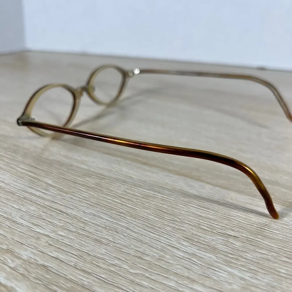 MiCrO shapes la Bella 45 Eyeglasses DAMAGED Brown Frames 45-17-135 Japan